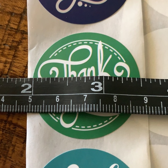 NEW 25 thank you stickers round - Picture 4 of 4